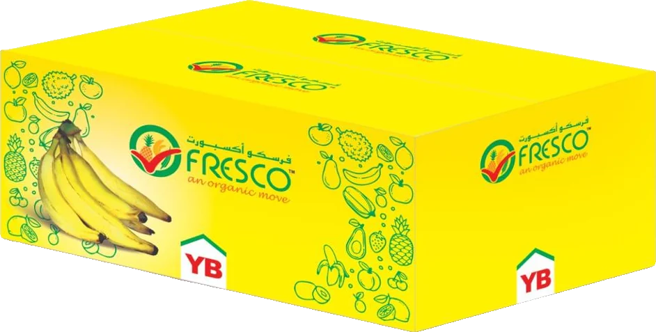 FRESCO yellow banana carton